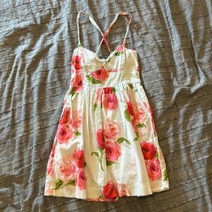 Abercrombie & Fitch Dress. Size Medium. Blue, Pink, Red, and Green.